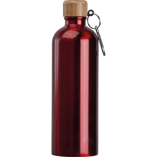 Gourde en acier inoxydable avec mousqueton, 750ml