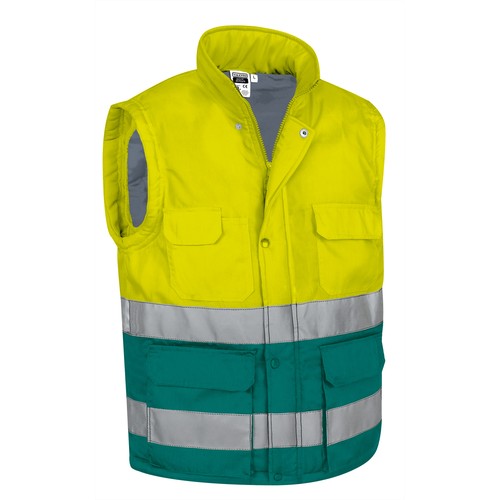 bodywarmervest met reflecterende strepen bodywarmervest met reflecterende strepen
