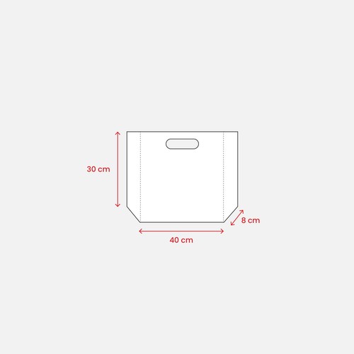 Bolsa termosoldada de R-pet 70 g/m2 Bolsa termosoldada de R-pet 70 g/m2