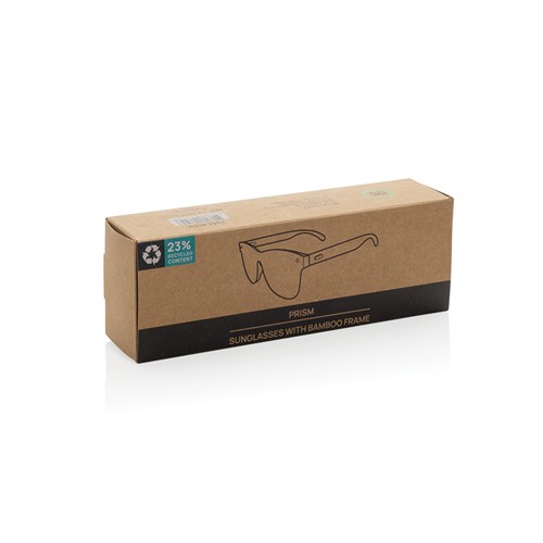 Prism RCS recycled plastic sunglasses with bamboo frame Prism RCS recycled plastic sunglasses with bamboo frame