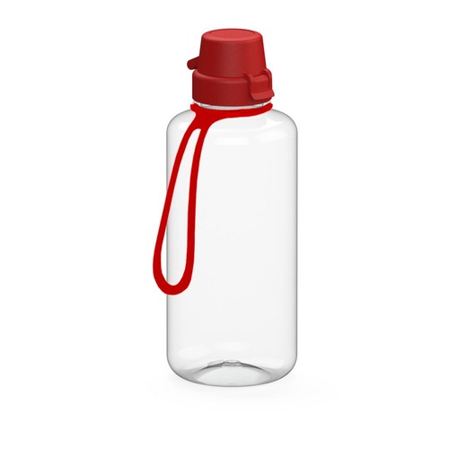 Gourde "School" transparente incl. attache, 1,0 l