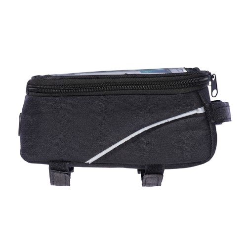 600D polyester bicycle bag with mobile holder