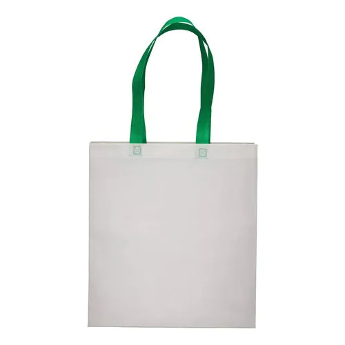Bolsa de tejido sin tejer termosoldado (80 g/m2), asas largas y fuelle Bolsa de tejido sin tejer termosoldado (80 g/m2), asas largas y fuelle