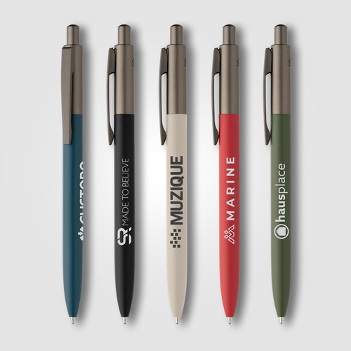 Koro Recycled Aluminium Gunmetal Trim Pen Koro Recycled Aluminium Gunmetal Trim Pen