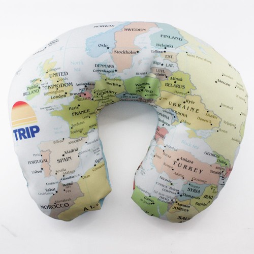 CUSTOMIZABLE RPET TRAVEL CUSHION CUSTOMIZABLE RPET TRAVEL CUSHION