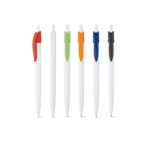 MARS. Penna a sfera in ABS con clip colorata MARS. Penna a sfera in ABS con clip colorata