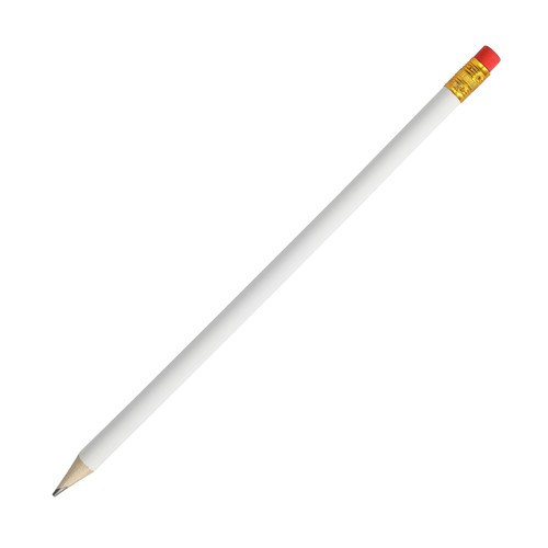 Crayon à papier "White" avec gomme Crayon à papier "White" avec gomme