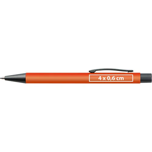 Plastic ballpoint pen with metal clip Plastic ballpoint pen with metal clip