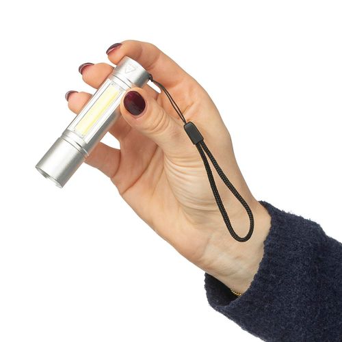 Lampe de poche COB en aluminium recyclé Sami