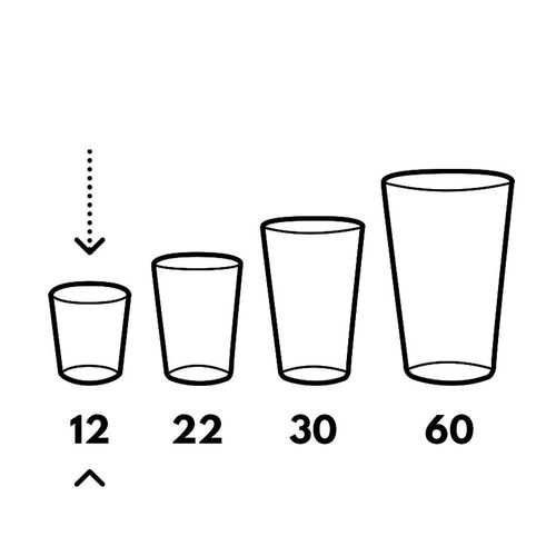 GOBELET REUTILISABLE EN BIOCOMPOSITE 12 cl RAS BORD