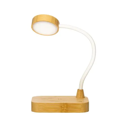 Multifunctional bamboo lamp with 15W wireless charger Multifunctional bamboo lamp with 15W wireless charger