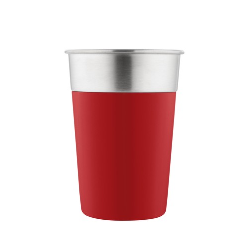 Metmaxx® thermo mug "SteelColourCup" red Metmaxx® thermo mug "SteelColourCup" red