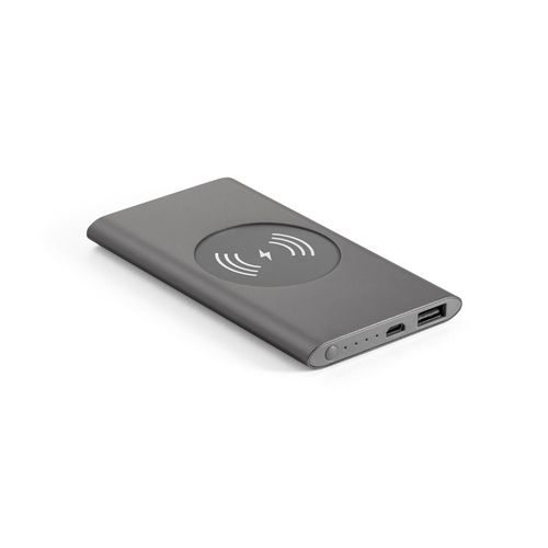 CASSINI. Power bank 4.000 mAh with 5W wireless charger in recycled aluminium (100% rAL) CASSINI. Power bank 4.000 mAh with 5W wireless charger in recycled aluminium (100% rAL)