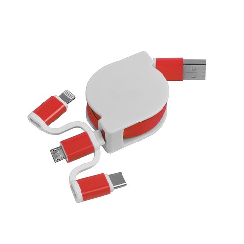 Cable d'alimentation USB type C, lightning, micro USB retractable Cable d'alimentation USB type C, lightning, micro USB retractable