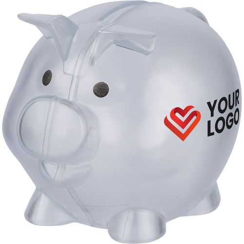 Recycled PS plastic piggy bank Vivi Recycled PS plastic piggy bank Vivi