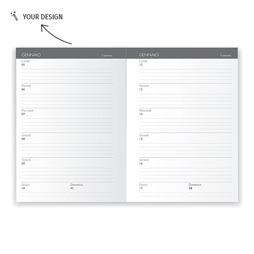 Agenda cousue au fil personnalisable Agenda Filo Refe Agenda cousue au fil personnalisable Agenda Filo Refe