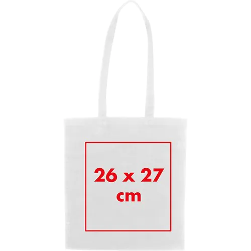 Cotton bag with long handles