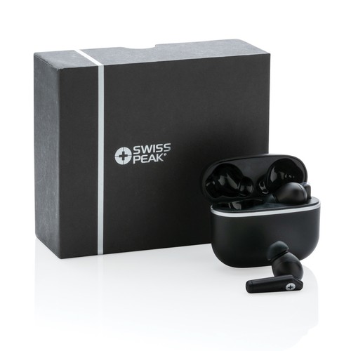 RCS recycled plastic Swiss Peak TWS earbuds 2.0 RCS recycled plastic Swiss Peak TWS earbuds 2.0