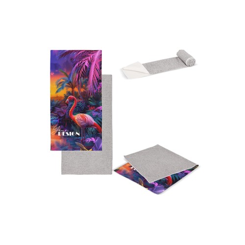 Asciugamano ad asciugatura rapida R-PET 50 x 100 cm sublimazione