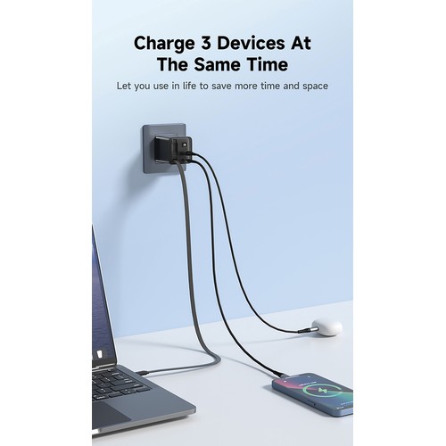 Urban Vitamin Mendocino 65W GaN charger retractable cable