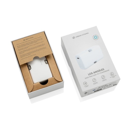 Urban Vitamin Los Angeles 20W Powerbank aus RCS rec. Plastik