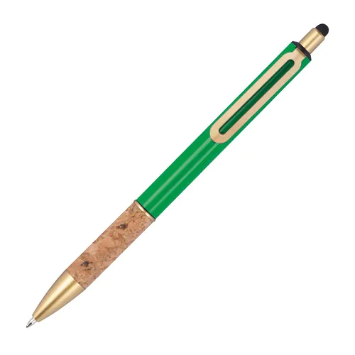 Ball pen with cork grip zone Ball pen with cork grip zone