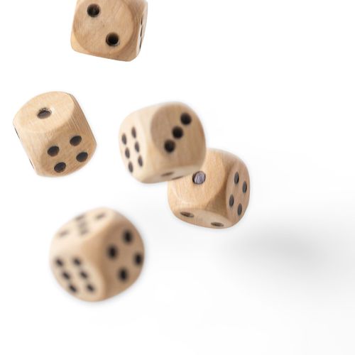 Beech wooden dice set Celine