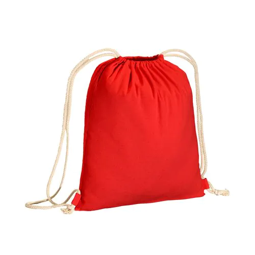 180 g/m2 cotton backpack, with drawstring closure