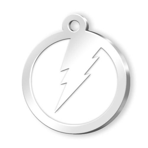 MEDAILLE CERCLE BLANCHE FOUDRE