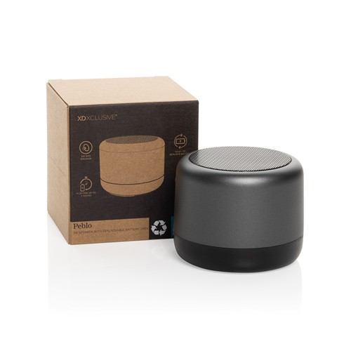 Enceinte 3W avec batterie amovible Peblo RCS Enceinte 3W avec batterie amovible Peblo RCS