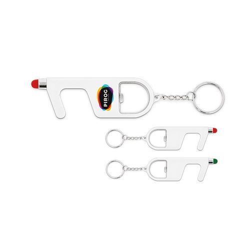 3 IN 1 KEYRING WITHOUT CONTACT AND ANTIBACTERIAL