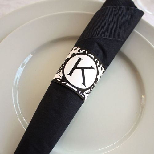 Anneaux de serviette en carton
