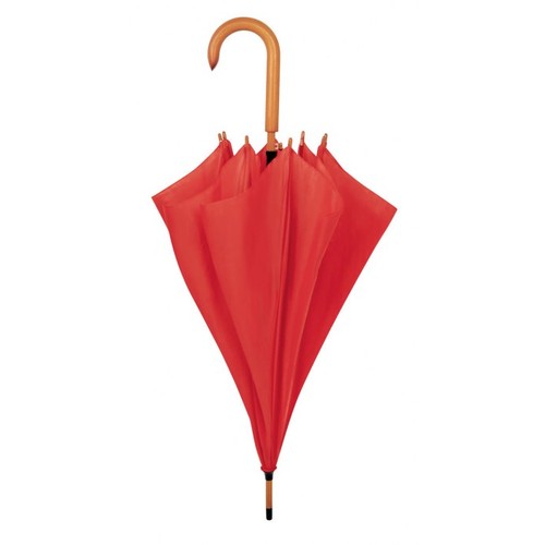 UMBRELLA RED WOODEN HANDLE d=105 cm