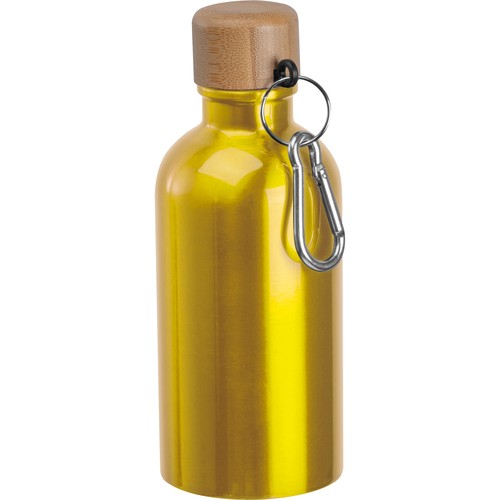 Botella de acero inoxidable con mosquetón, 400 ml Botella de acero inoxidable con mosquetón, 400 ml