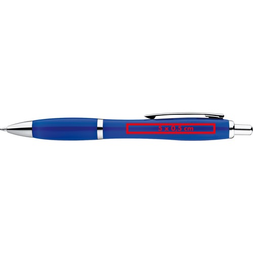 Bolígrafo plástico multicolor con clip metálico Bolígrafo plástico multicolor con clip metálico