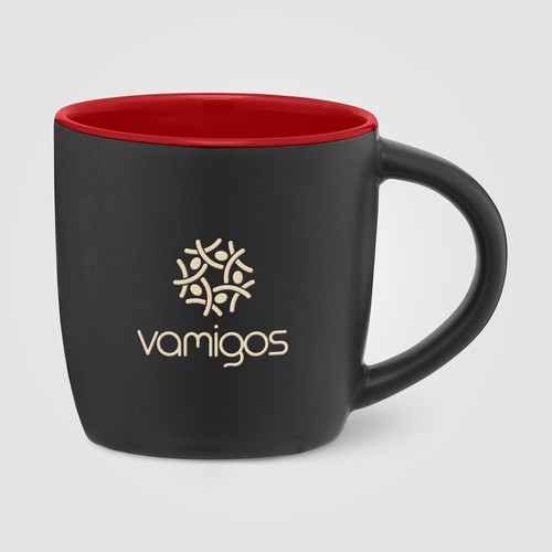 Zanzibar - 355 ml Matte Black Ceramic Mug with ColourPop Zanzibar - 355 ml Matte Black Ceramic Mug with ColourPop