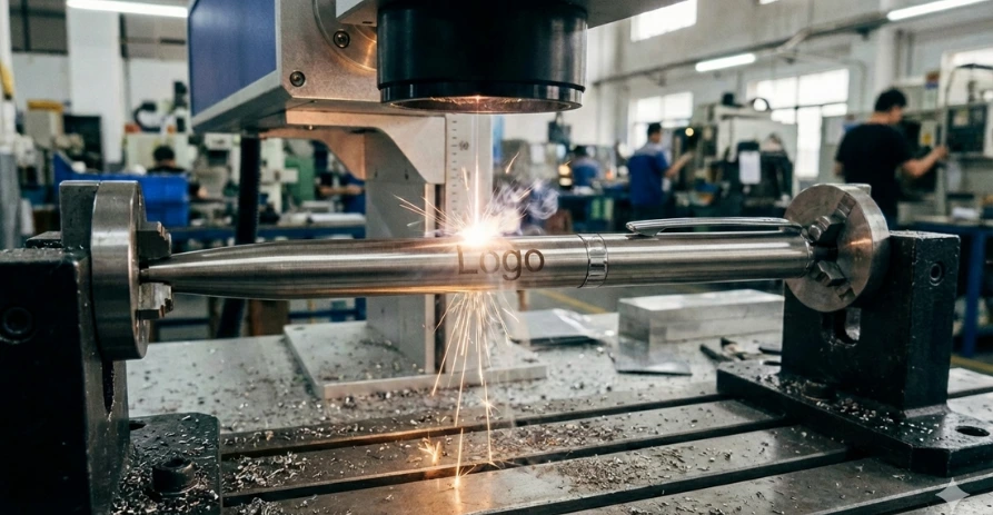 lasergravur-von-markenstift-metall-kugelschreiber-funken