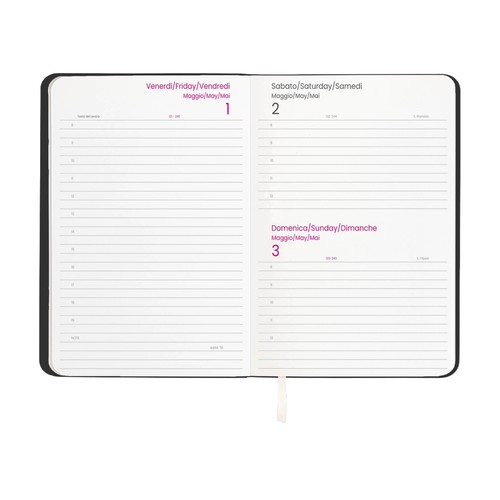 2026 daily planner with soft cover in thermo-reactive PU 2026 daily planner with soft cover in thermo-reactive PU