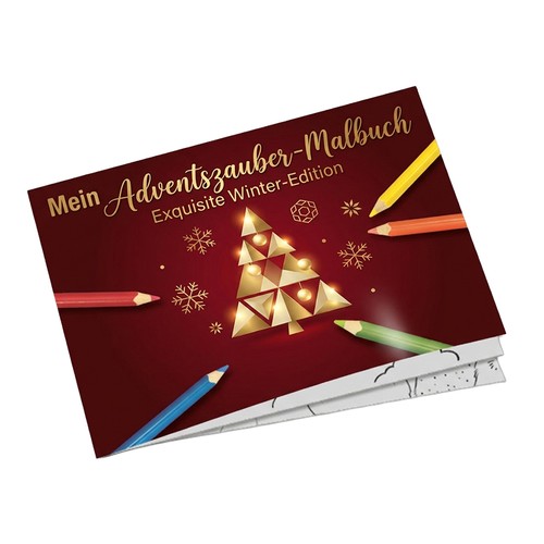 Colouring book A7 - Christmas-themed items - Colouring book with individual front and back sides Colouring book A7 - Christmas-themed items - Colouring book with individual front and back sides