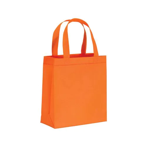 80 g/m2 non-woven fabric mini shopping bag with gusset and short handles