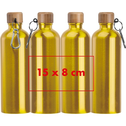 Drinkfles van rvs met karabijnhaak, 750 ml Drinkfles van rvs met karabijnhaak, 750 ml