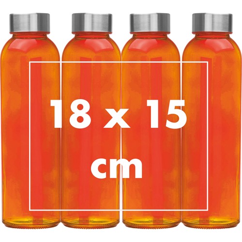 Borraccia colorata con tappo grigio