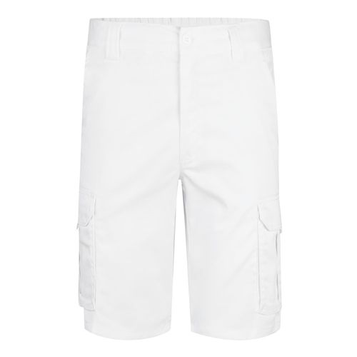 VL HEBE. Bermuda stretch, multipoches (240g/m²), en coton (46%), EME (38%) et polyester (16%)