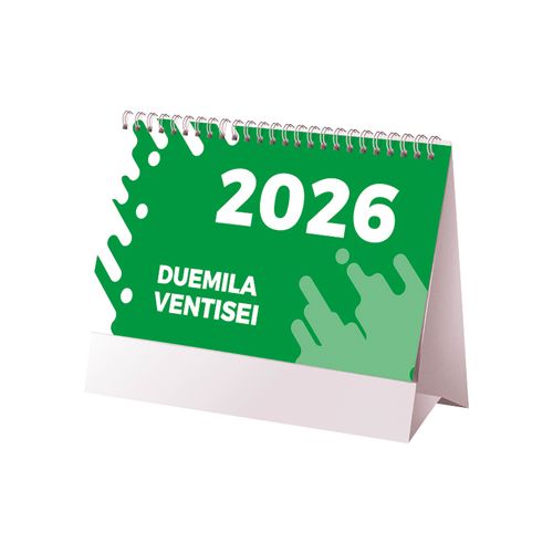 2026 Two-Colour Monthly Desk Calendar, 13 sheets on matte coated paper