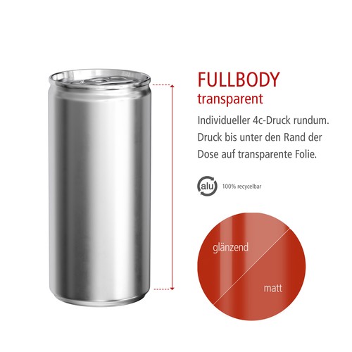 Bio Jus d'Orange (GER), 200 ml Fullbody transp.