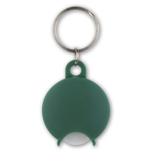 COIN HOLDER KEY CHAIN IN PLASTIC AND METAL COIN HOLDER KEY CHAIN IN PLASTIC AND METAL