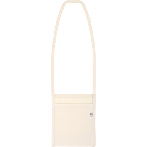 100% ORGANIC COTTON  (150gr/m²) CUP HOLDER SHOULDER BAG WITH GUSSET