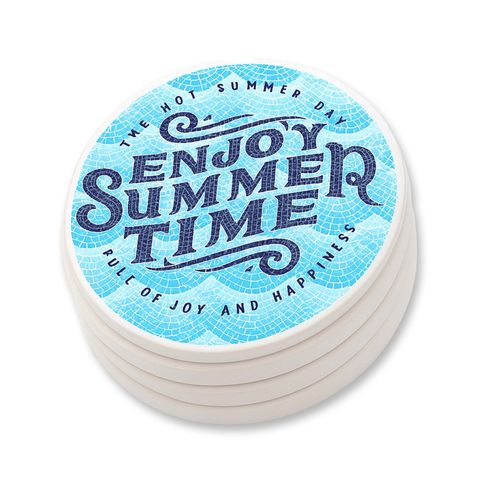 Ceramic Coaster Round sets of 4