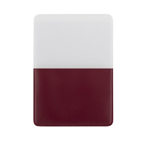 CreativDesign® Housse d'immatriculation de voiture "Steck ! Feuille normale bordeaux