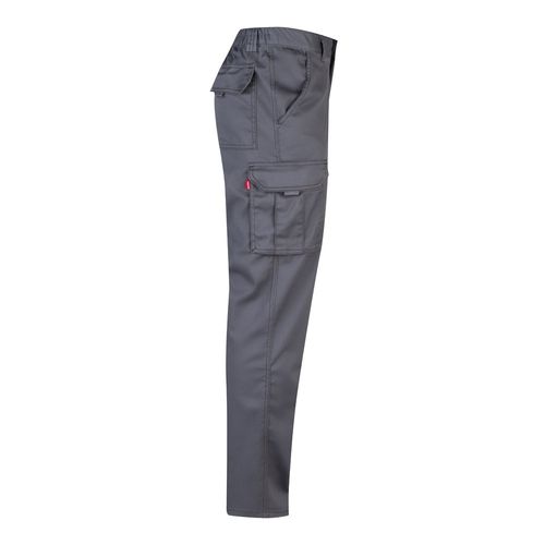 VL LUGH. Pantalon stretch, multipoches (240g/m²) en coton (46%), EME (38%) et polyester (16%)